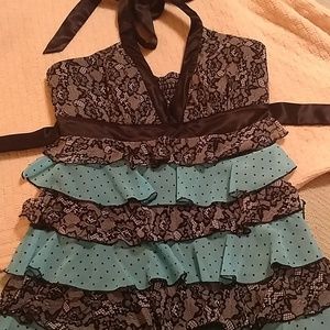 Bebe Sheer and silk blouse